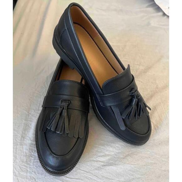 Shoes - Black loafers size 8
